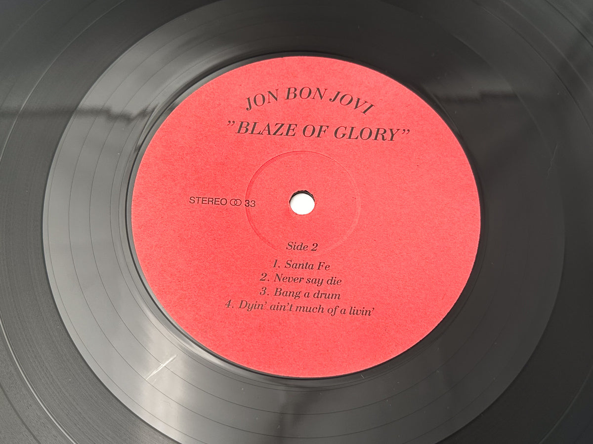Jon Bon Jovi - Blaze Of Glory / Young Guns II (LP, Vinyl, 1991) Santa Record Pressing