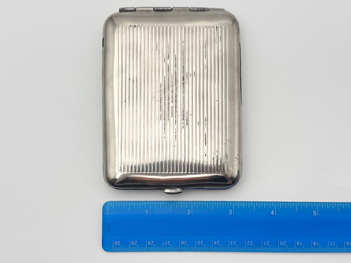 Vintage "VDNH" Soviet Cigarette Case | USSR Exhibition of Achievements of National Economy Embossed Metal Tobacciana