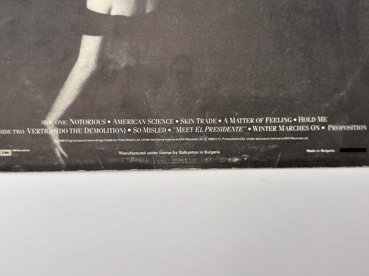 Duran Duran - Notorious (LP, Vinyl, 1989) Balkanton Bulgarian Pressing