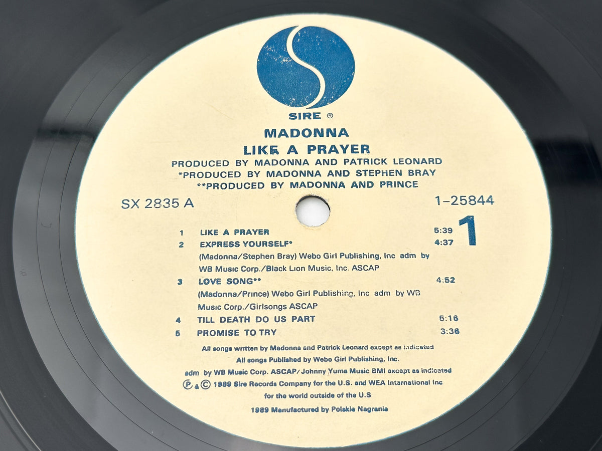 Madonna - Like A Prayer (LP, Vinyl, 1989)  Polskie Nagrania Muza Sire Poland