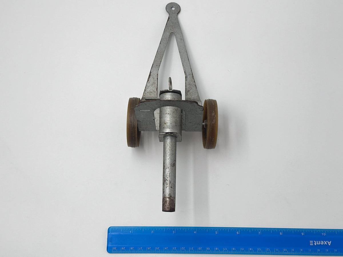 Vintage Soviet Pressed Tin Mechanical Toy Shooting Cannon USSR 1970s | Spring Loaded Artillery Model