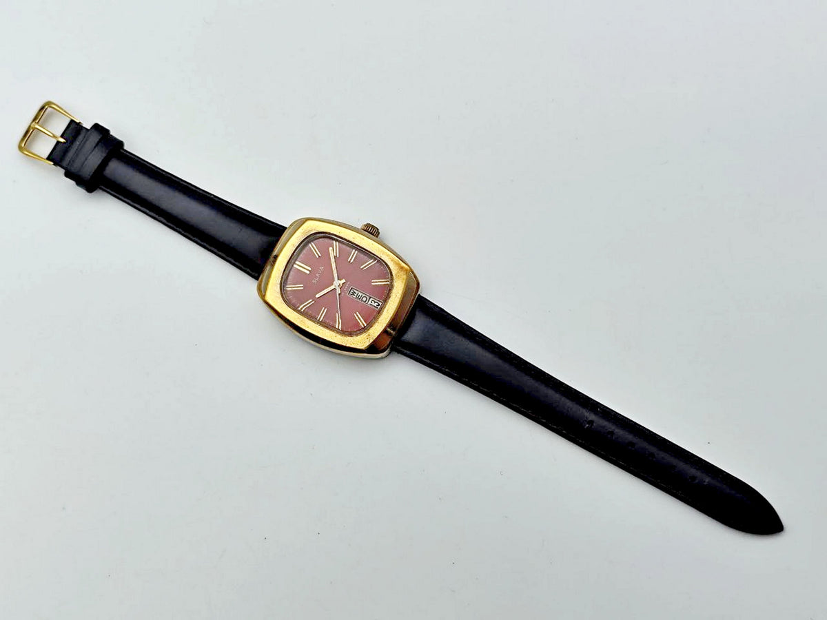 Vintage SLAVA 2428 Fridge Refrigerator AU10 Soviet Mechanical Watch | Gilding  Wristwatch USSR Watch