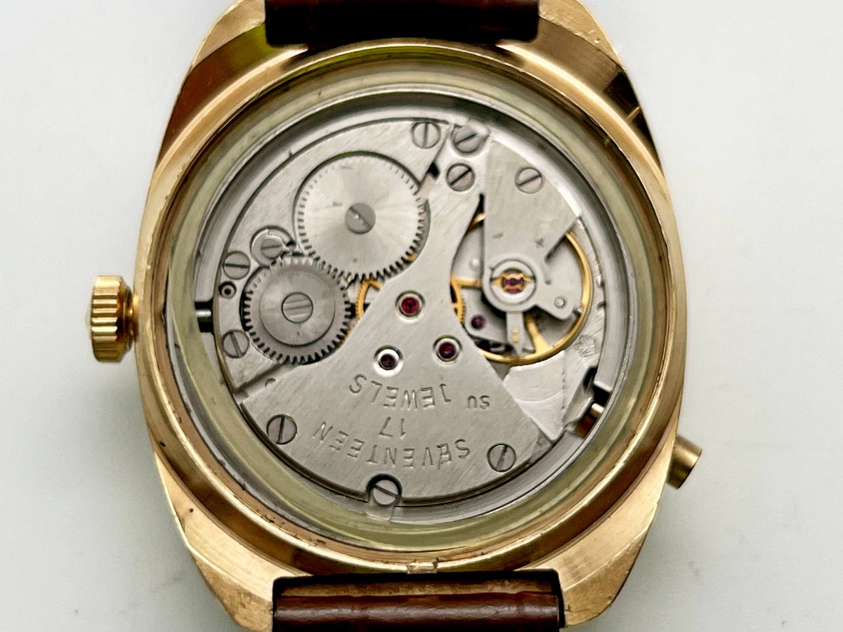 Vintage Poljot 2628.H AU 10 Soviet Mechanical Watch | Gilding  Wristwatch USSR Watch