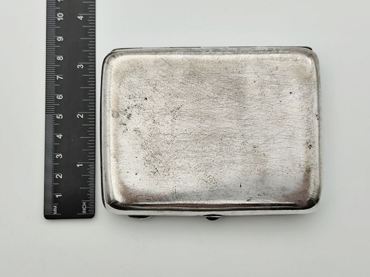 Vintage Equestrian Sport Jockey Cigarette Case | Moscow Jeweler Artel Melchior Soviet Tobacciana USSR