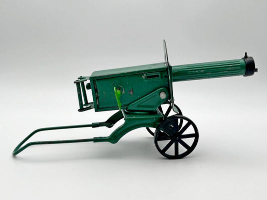 Vintage Soviet Maxim Machine Gun Toy | USSR Pressed Steel Military Collectible