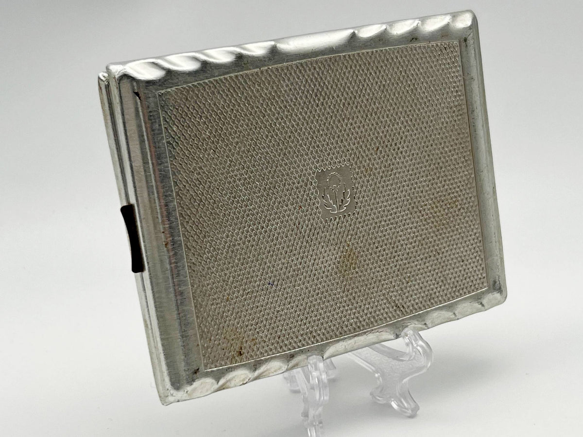 Cigarette Case Golden Ring Vintage Soviet | Map Tourist Route Enamel Aluminum Tobacciana USSR