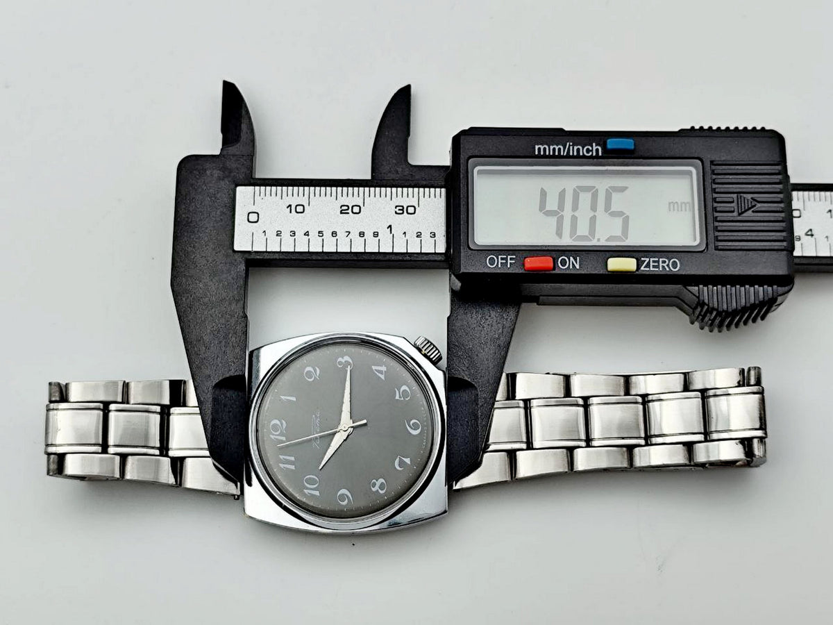 Vintage RAKETA 2609 Jerrycan Soviet Mechanical Wristwatch | USSR PChZ Shockproof Metal Bracelet Men's Watch
