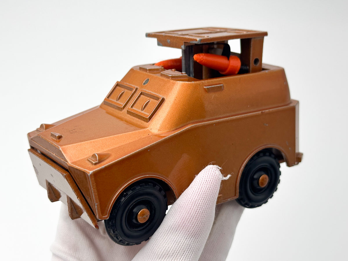Rare Vintage Soviet Rocket Launcher Armored Car | USSR Diecast Military Toy with 2 Firing Missiles