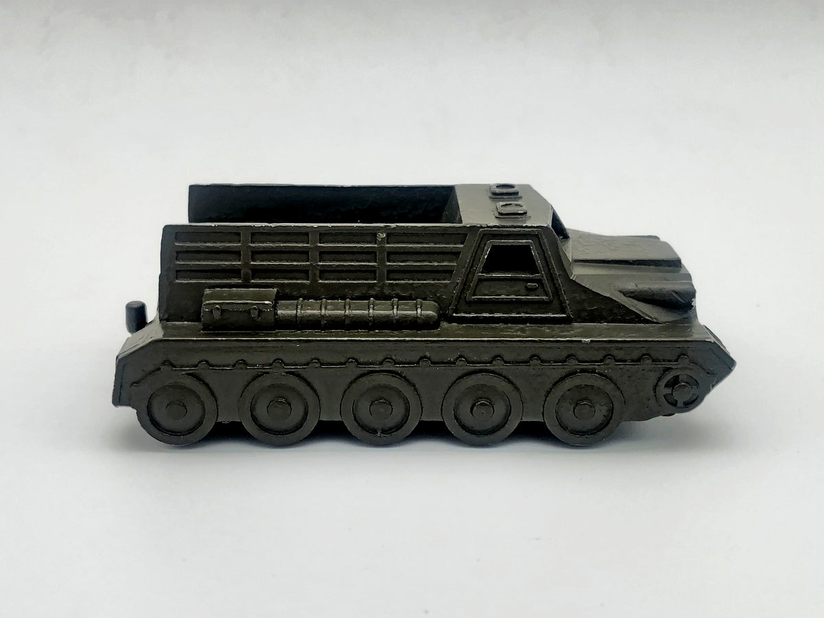 Vintage Soviet Halftrack Armored Vehicle Toy | USSR Diecast Military Collectible
