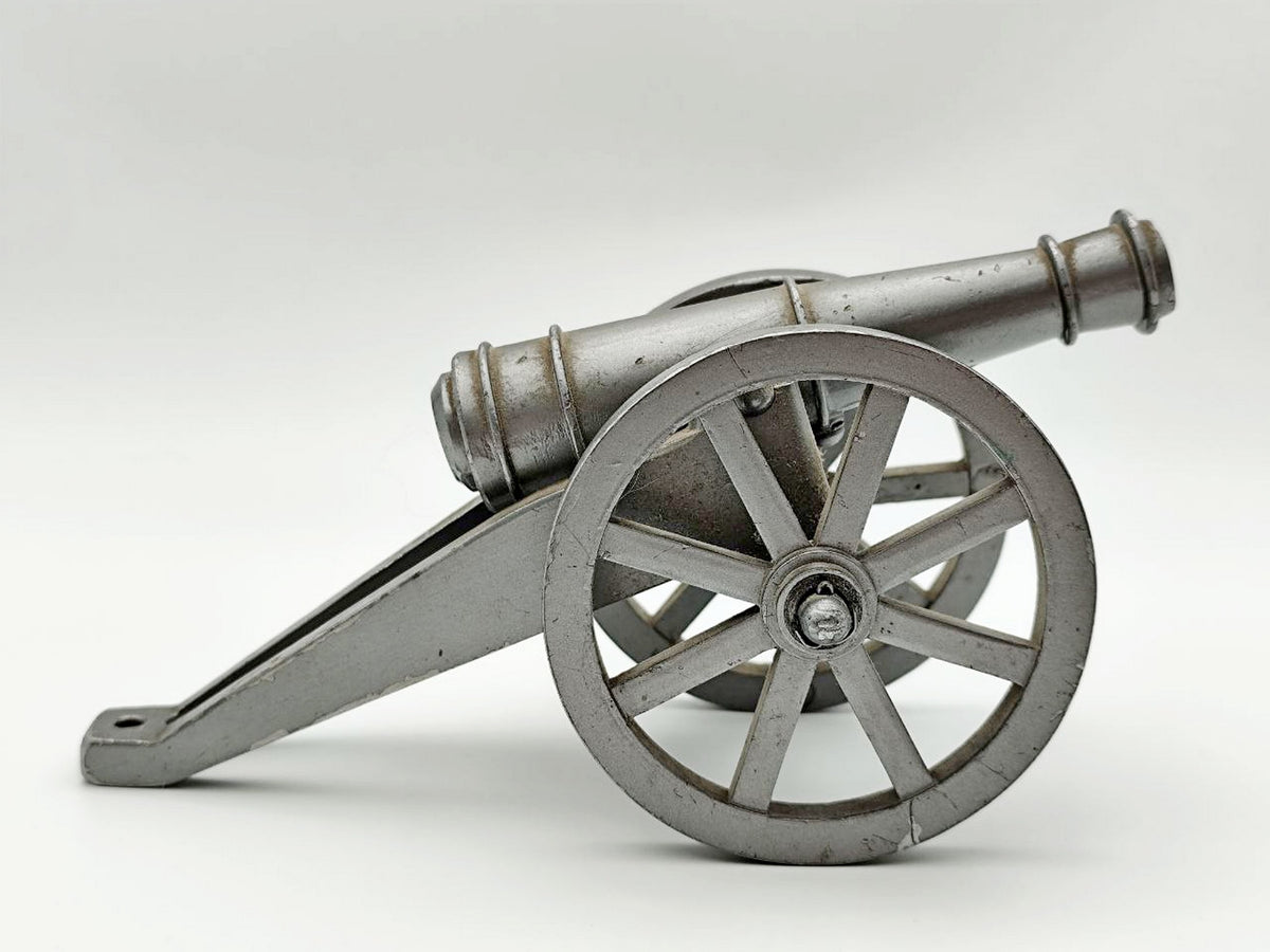 Vintage Soviet Antique Style Artillery Cannon Toy | USSR Metal Field Gun Souvenir