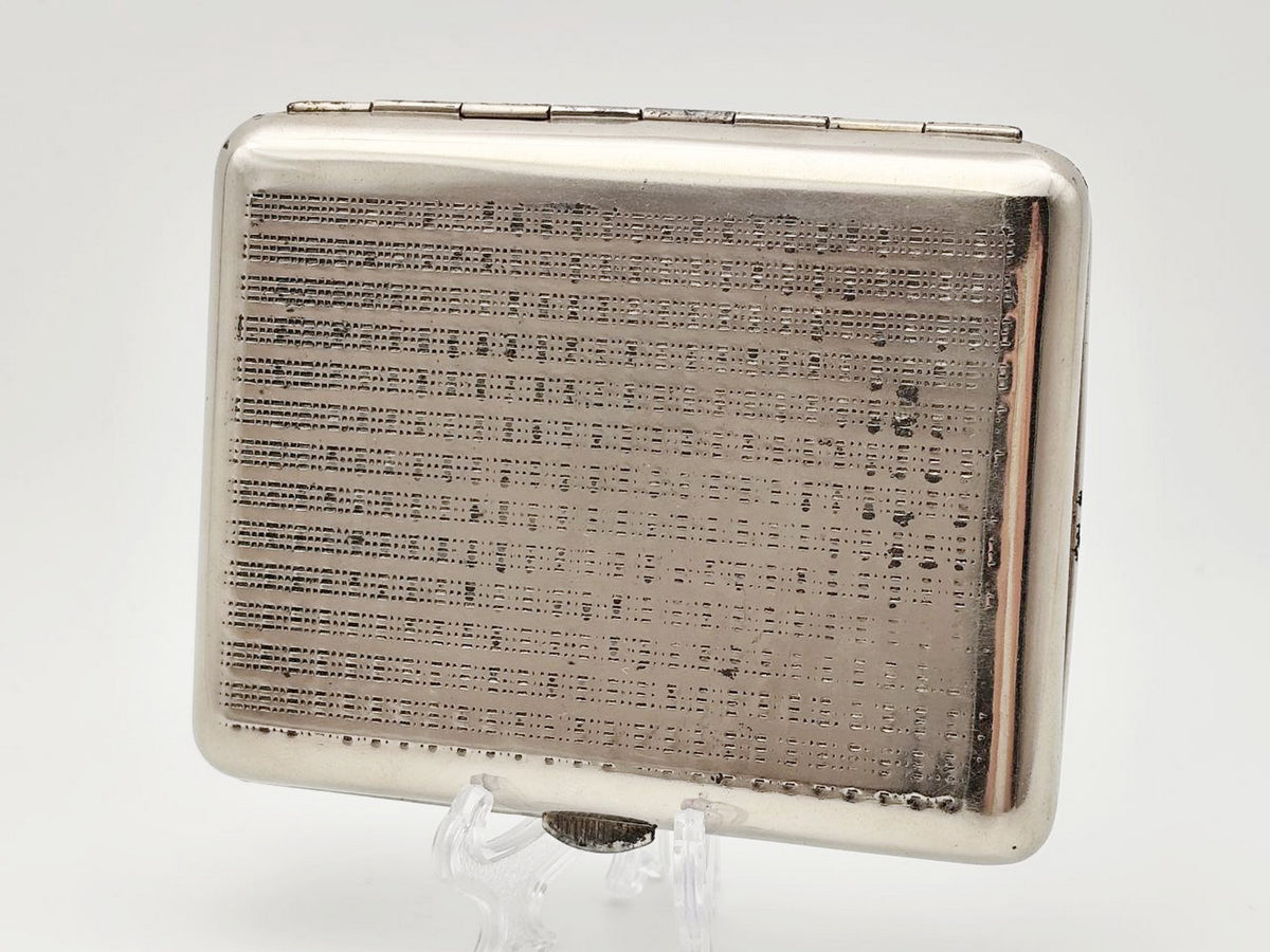 Vintage Artistic Gymnastics Cigarette Case | Retro Sports Pocket Box Soviet Tobacciana USSR