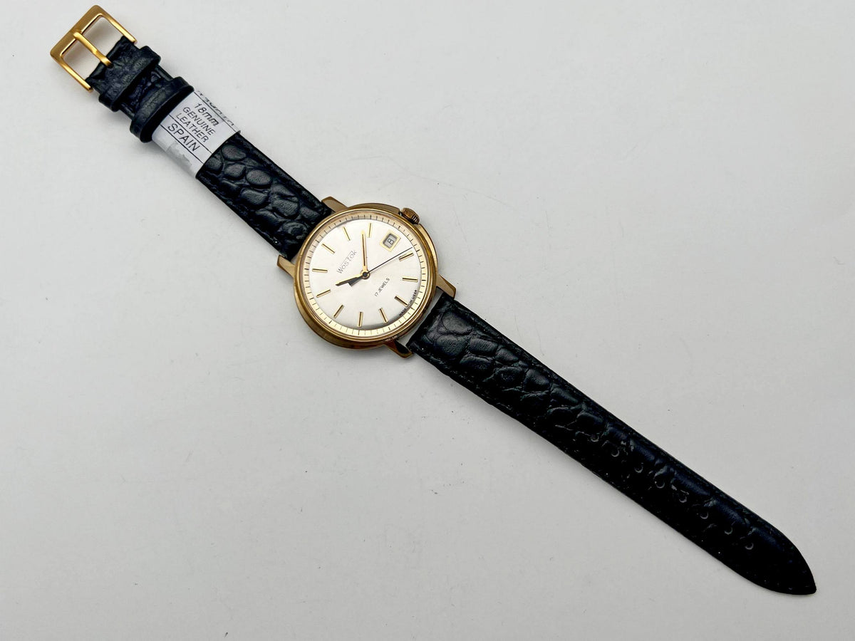 Vintage WOSTOK 2414 AU Gilt Soviet Mechanical Wristwatch | Vostok USSR Watch