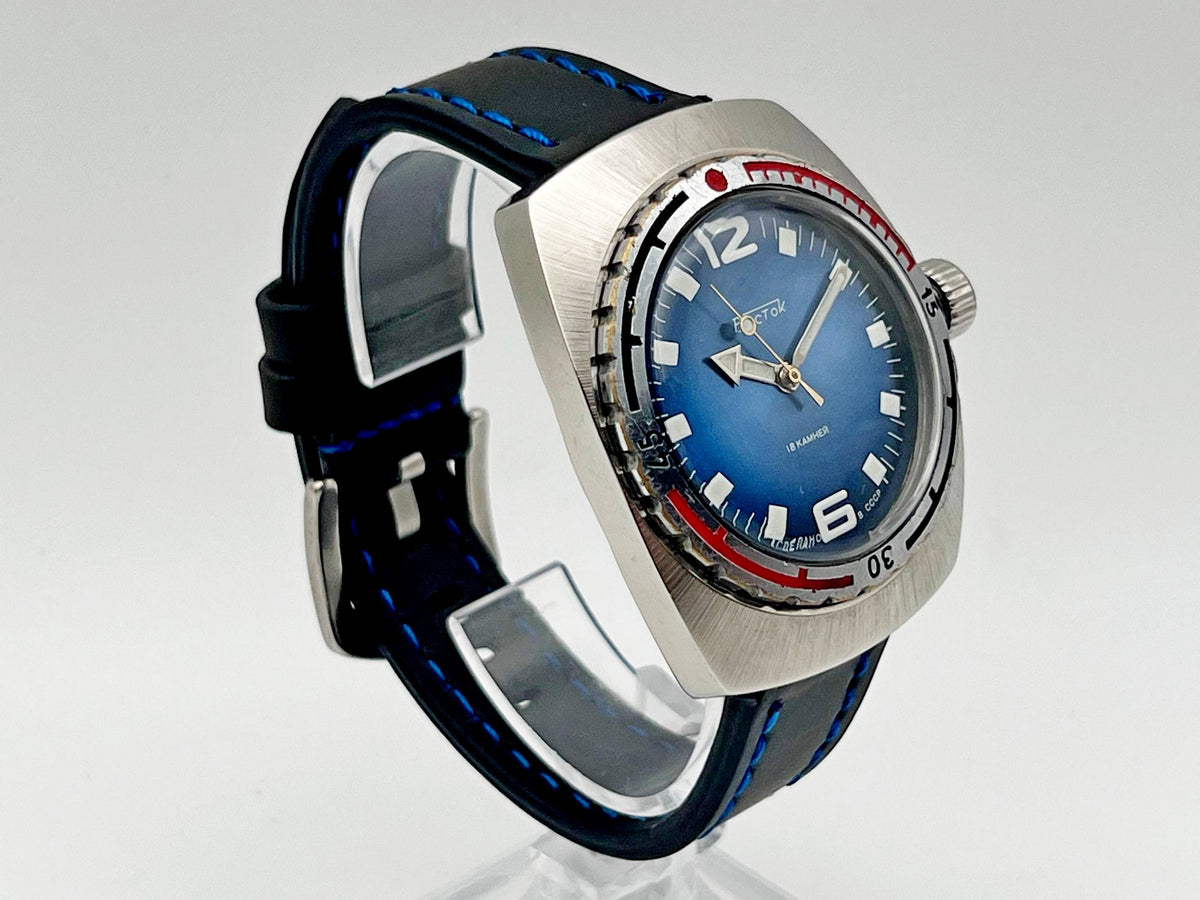 Vintage WOSTOK 2209 Barrel Amphibian Soviet Mechanical Watch | Vostok USSR Watch