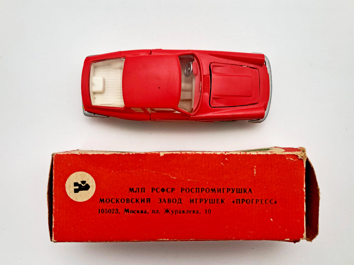 Vintage Maserati Mistral Coupe Model Car with Box | USSR 1:43 Scale Diecast Collectible Remake