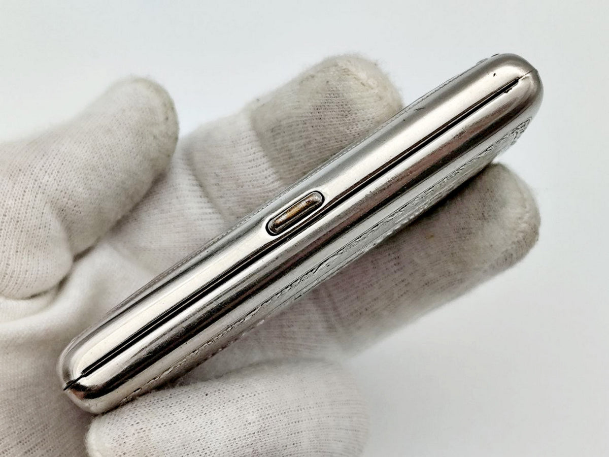 Vintage Leningrad Rostral Columns Mini Cigarette Case | Lenemalier Pocket Box Soviet Tobacciana USSR