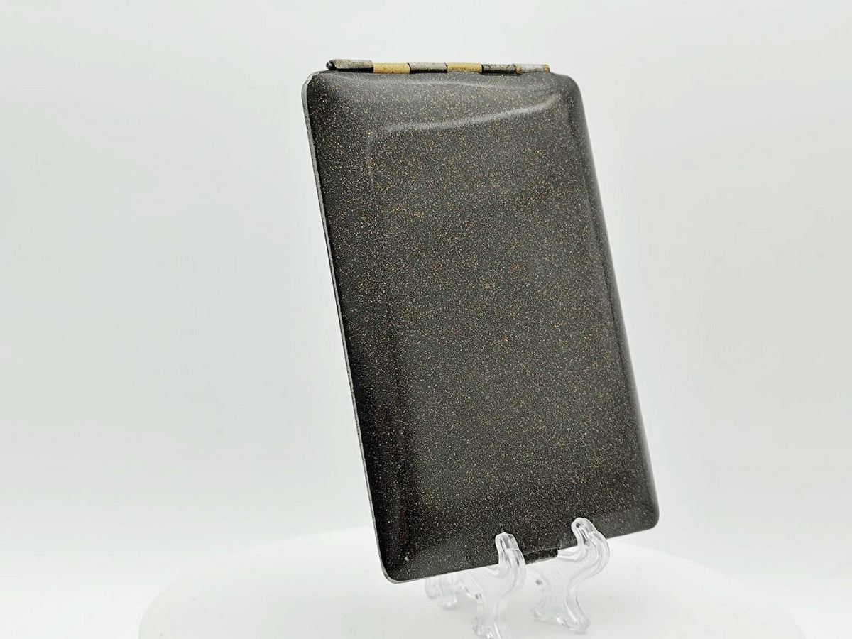 Vintage Cigarette Case Tallinn St Olafs Church | Estonian SSR Metal Black Pocket Box Tobacciana USSR