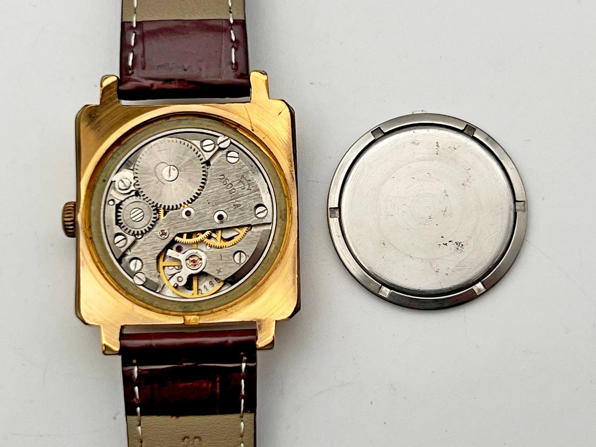Vintage Raketa 2609 Square AU 20 Soviet Mechanical Watch | USSR Watch