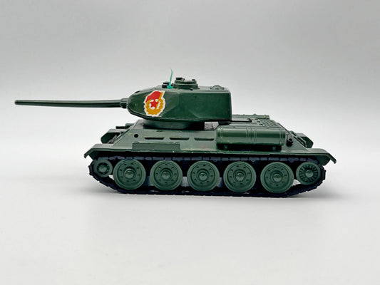 Vintage Soviet T-34-85 Diecast Tank | USSR 1/43 Scale Military Model