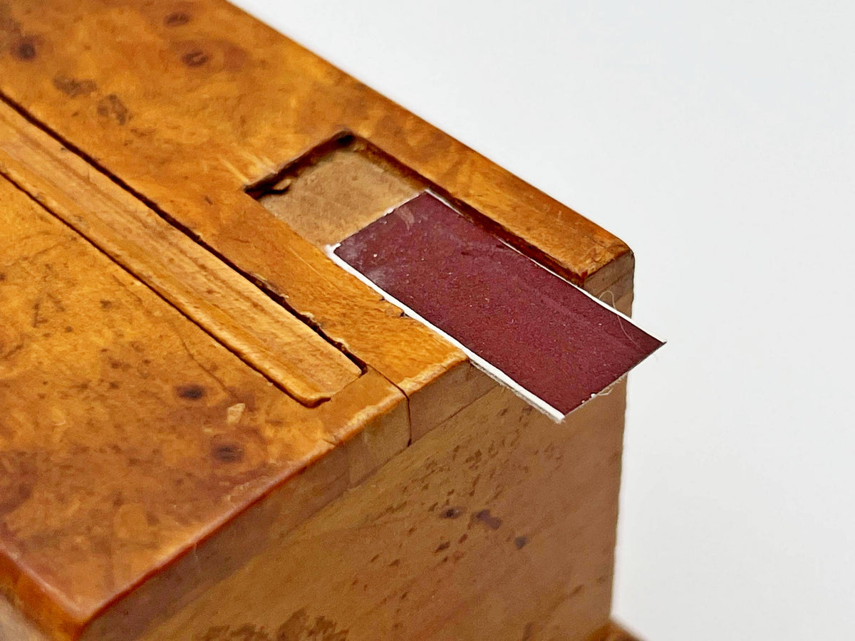 Table Matchbox Holder Karelian Birch Vintage Soviet |  Wood Match Box Stand USSR