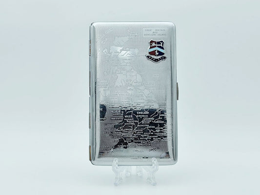 Vintage Great Britain Map Cigarette Case | Margate Enamel Shield Pocket Box British Souvenir Tobacciana