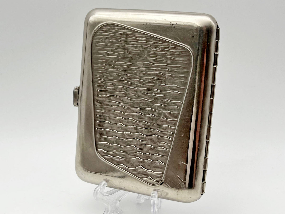 Vintage Seagull Flying Over Sea Cigarette Case | Lenemalier Pocket Box Soviet Tobacciana USSR