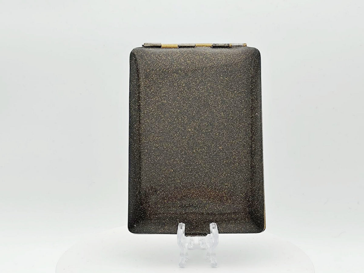 Vintage Cigarette Case Tallinn St Olafs Church | Estonian SSR Metal Black Pocket Box Tobacciana USSR
