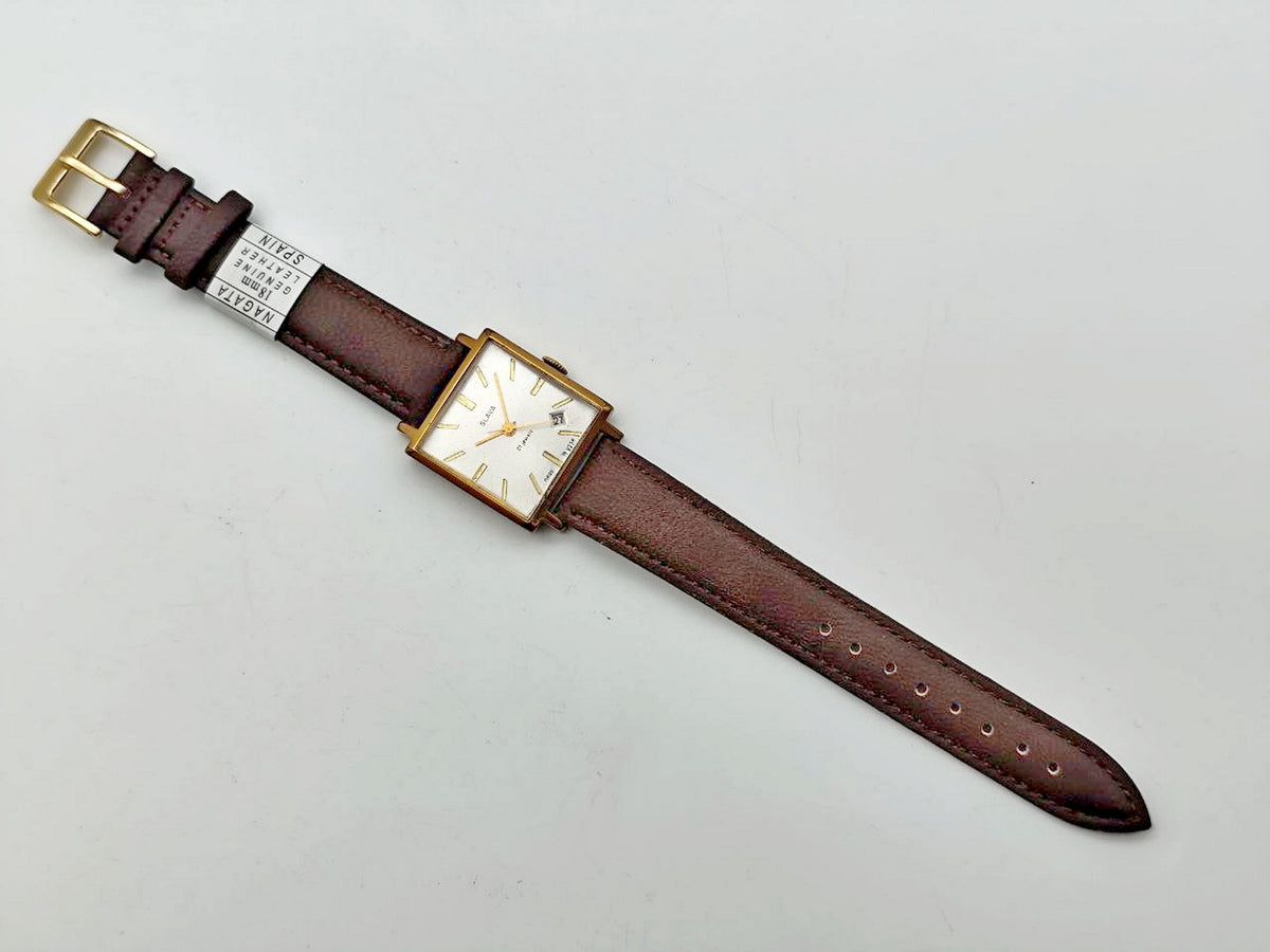 Vintage SLAVA 2414 AU 20 Soviet Mechanical Watch | Gilding  Wristwatch USSR Watch