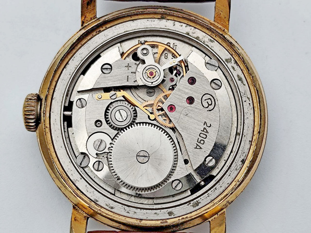 Vintage WOSTOK 2409 AU 20 Gilt Soviet Mechanical Wristwatch | Vostok USSR Watch