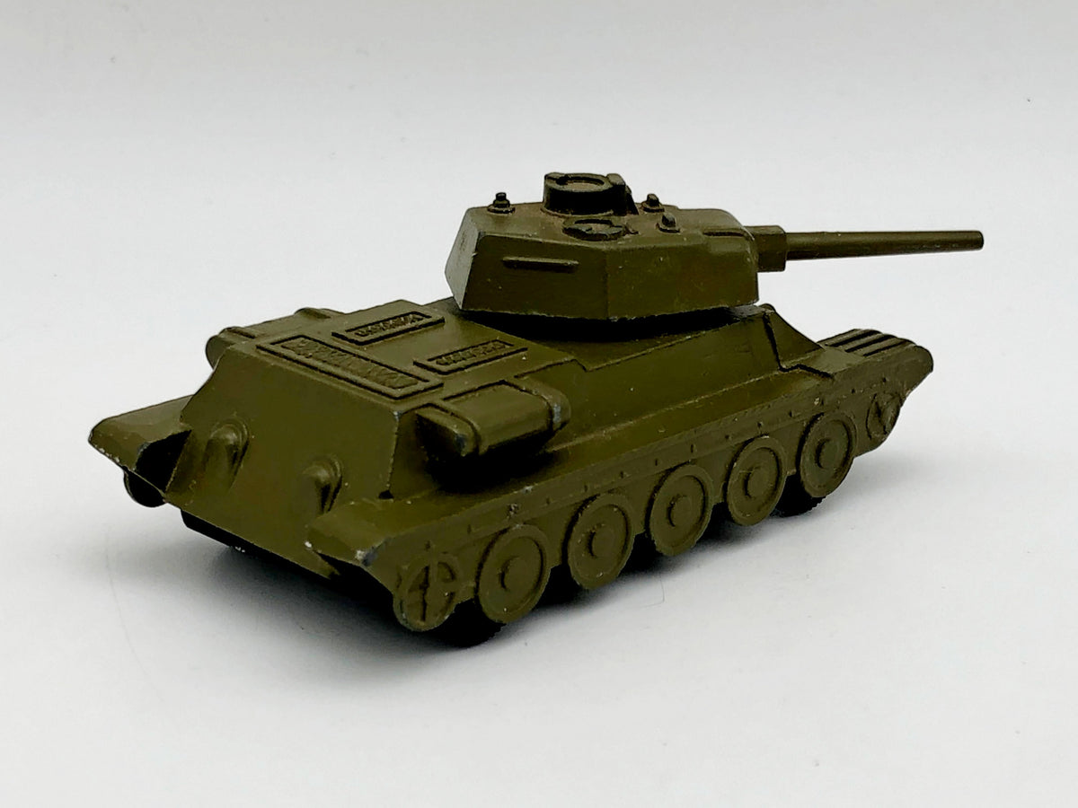 Vintage T-34 Tank Diecast Toy | USSR Military Vehicle Collectible Metal Model