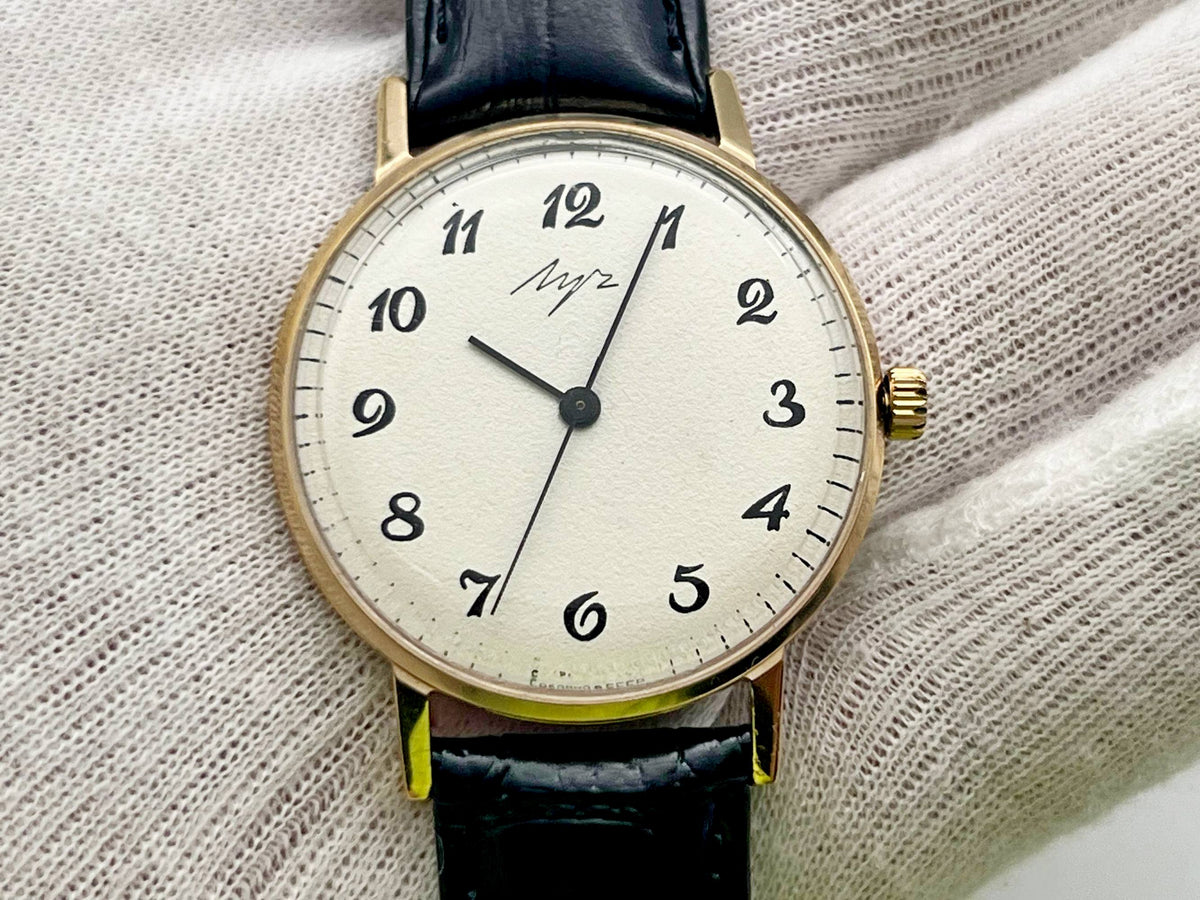 Vintage LUCH 2209 Ultra Slim AU Soviet Mechanical Watch | Wristwatch USSR Watch