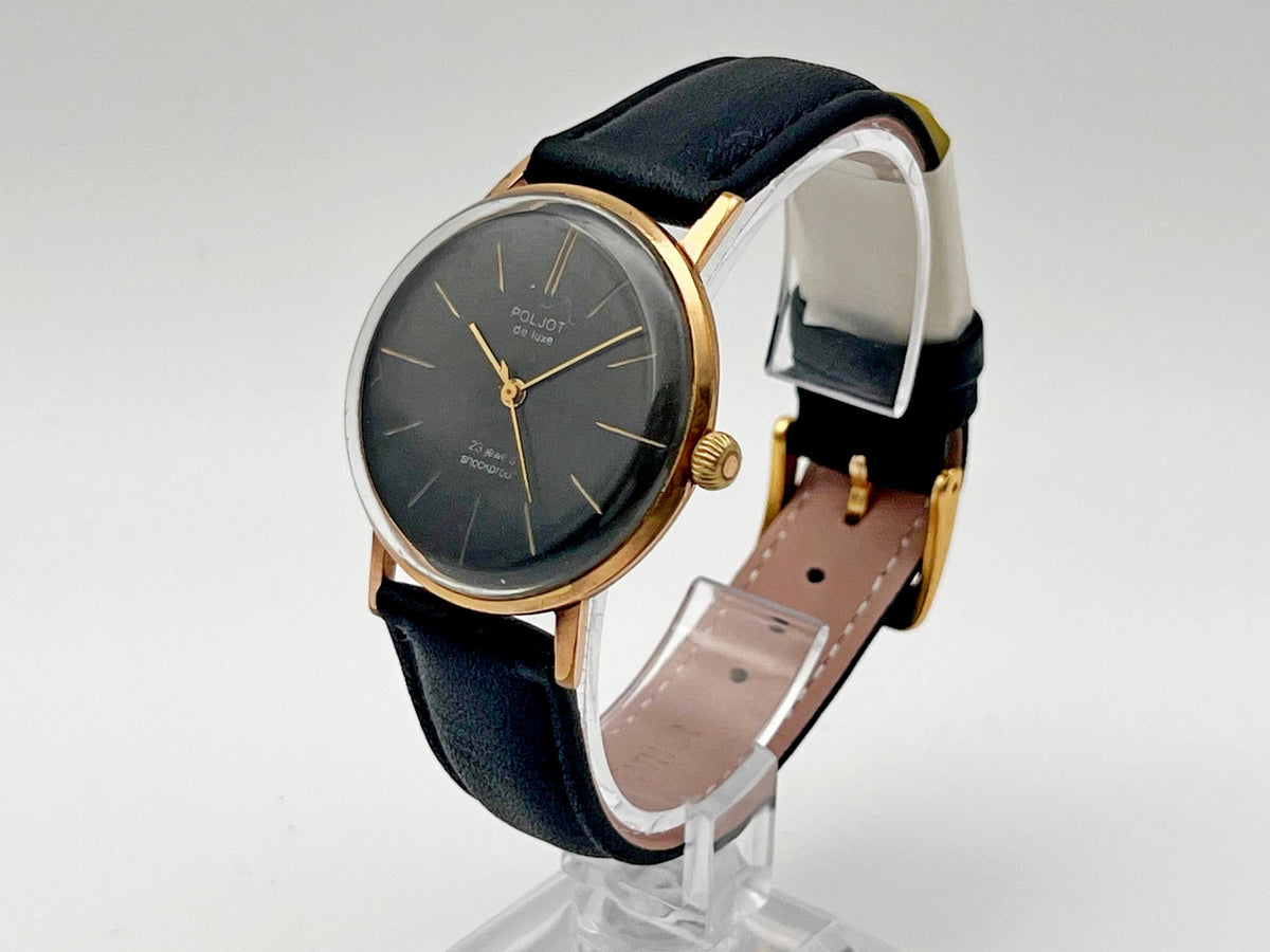 Vintage POLJOT 2209 De Luxe Ultraslim AU20 Soviet Mechanical Watch | Gilding  Wristwatch USSR Watch