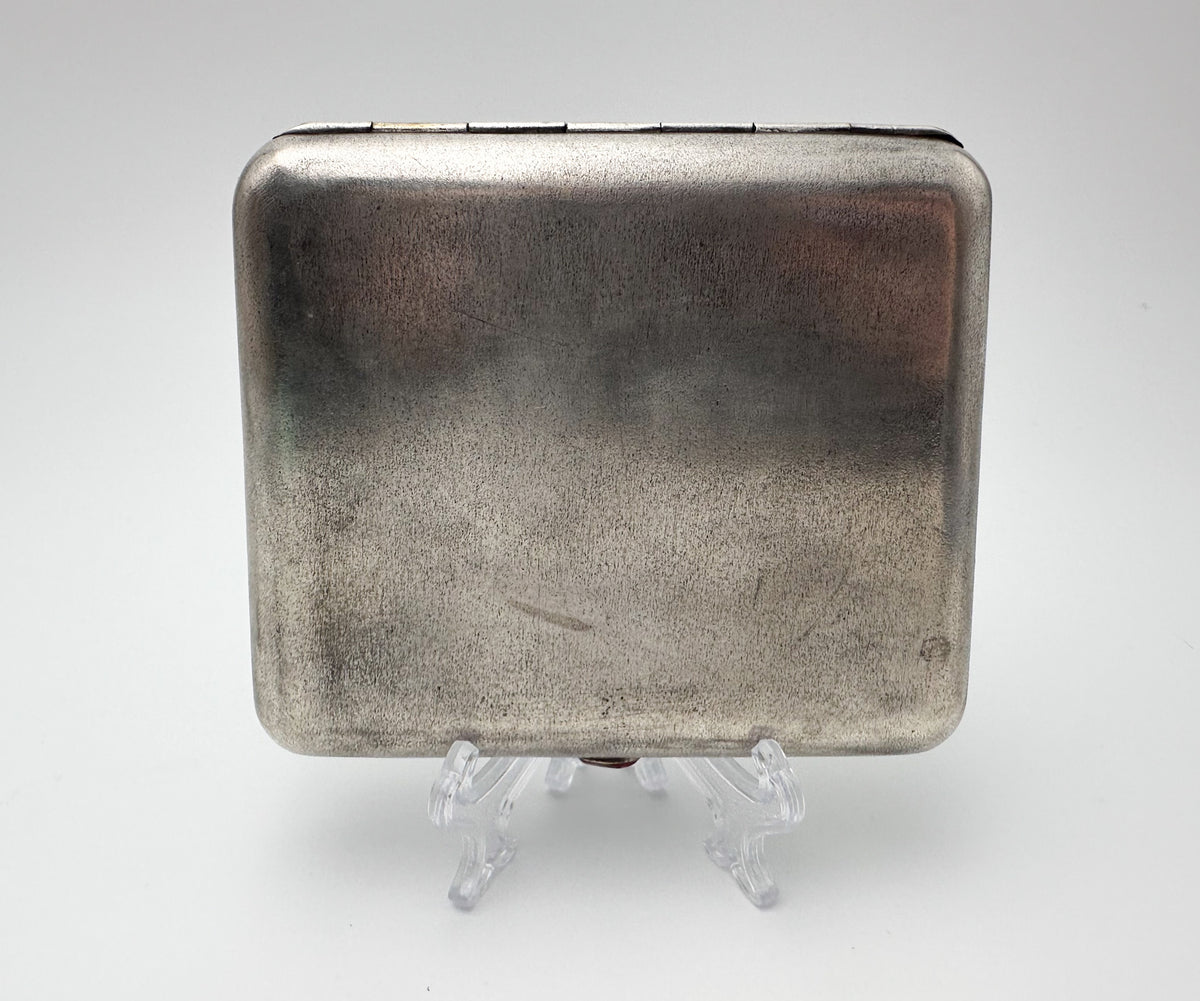 Cigarette Case Hunters at Rest Vintage Soviet | Artel Pobeda Moscow Melchior Tobacciana Perov USSR