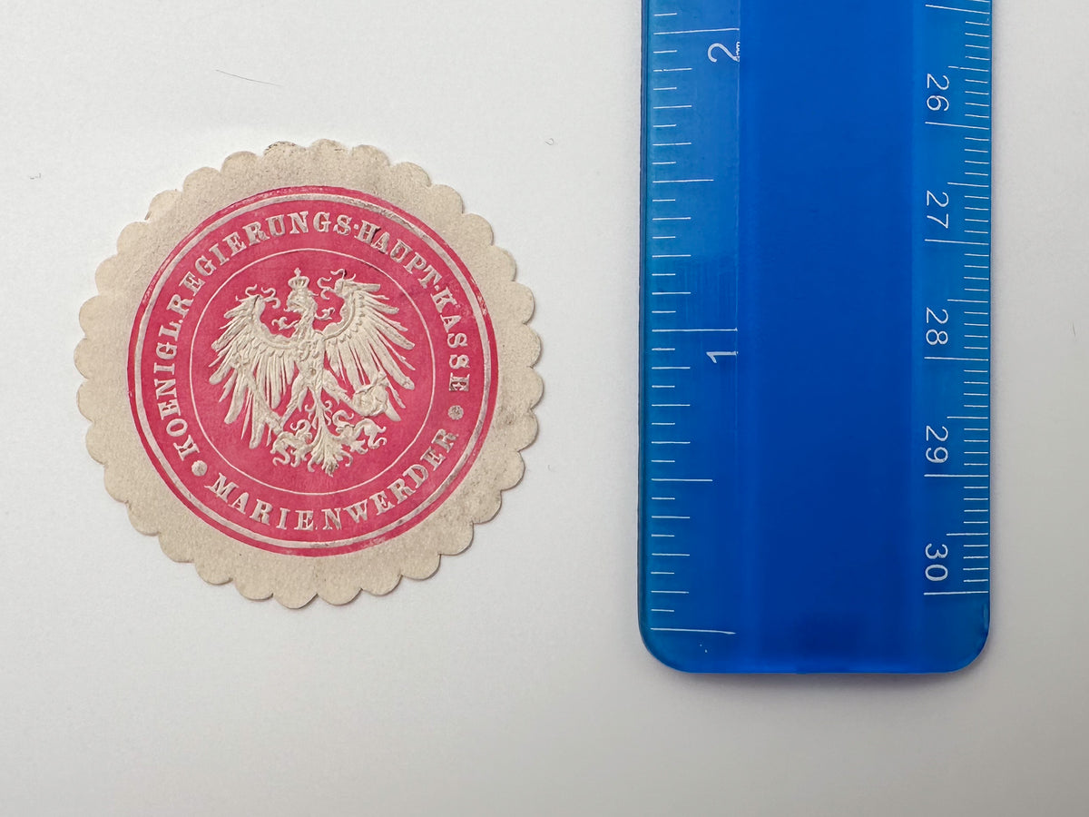 1890–1910s Germany Imperial Siegelmarken Collection | Vintage Prussia Official Paper Seal Stamps Set of 14 MH