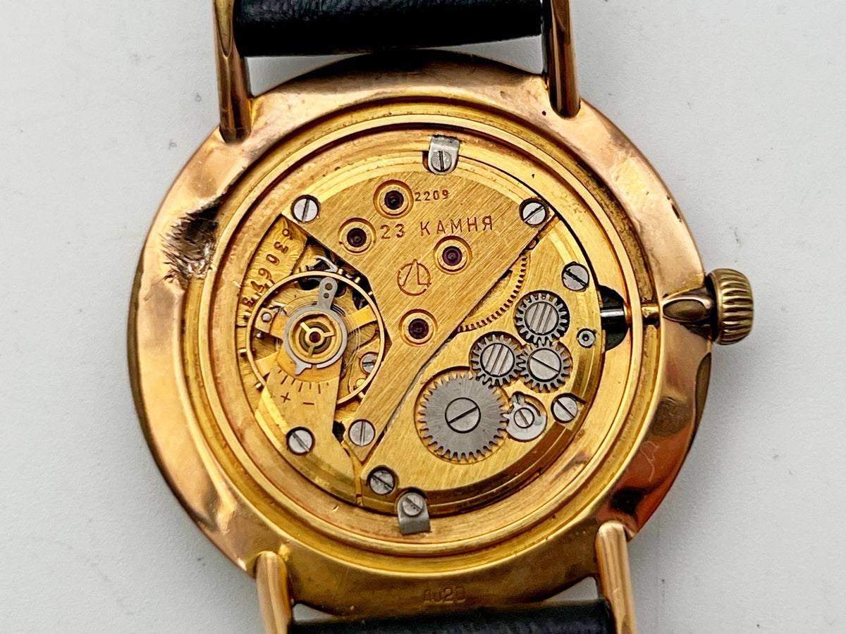 Vintage POLJOT 2209 De Luxe Ultraslim AU20 Soviet Mechanical Watch | Gilding  Wristwatch USSR Watch