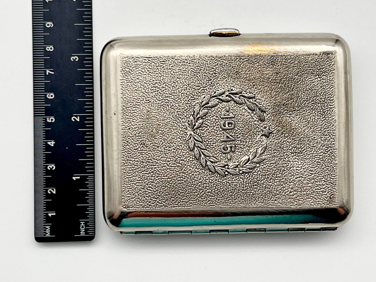 Vintage Soviet Warrior Liberator Cigarette Case | Treptower Park Monument Pocket Box Tobacciana USSR
