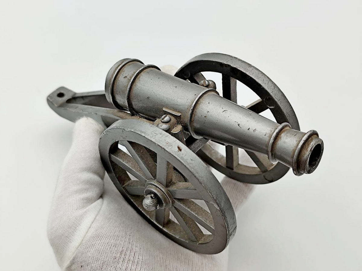 Vintage Soviet Antique Style Artillery Cannon Toy | USSR Metal Field Gun Souvenir