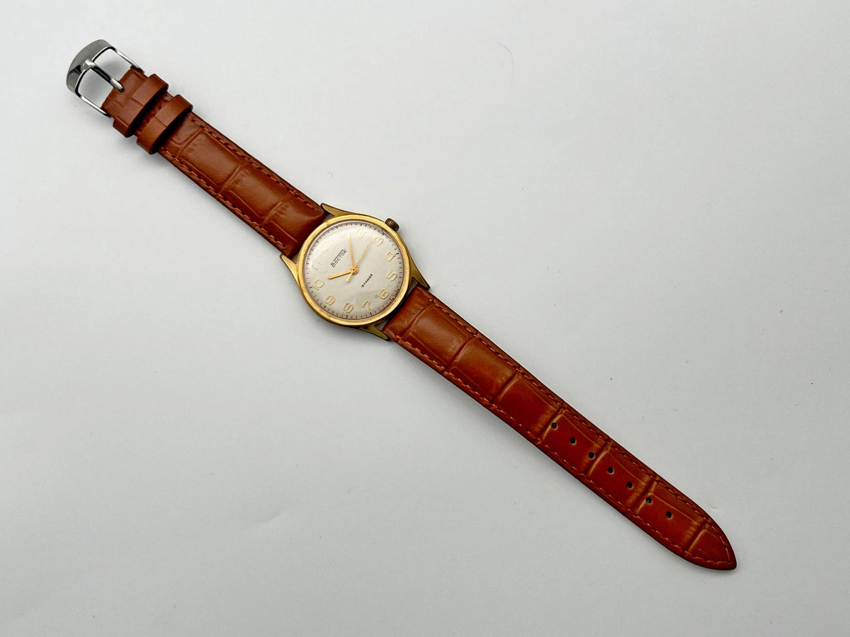 Vintage WOSTOK 2209 AU 10 Gilt Mechanical Wristwatch | Vostok USSR Watch
