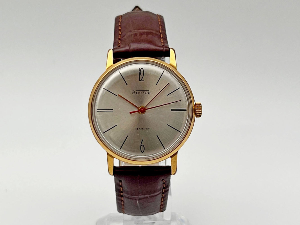 Vintage WOSTOK 2209 AU 20 Gilt Mechanical Wristwatch | Vostok USSR Watch