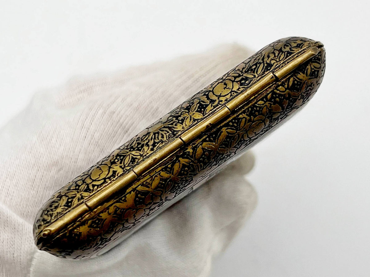 Cigarette Case Japanese Mount Fuji Vintage Smoking Box Collectible Tobacciana