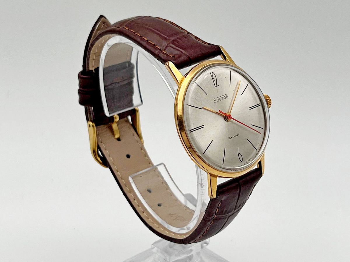 Vintage WOSTOK 2209 AU 20 Gilt Mechanical Wristwatch | Vostok USSR Watch