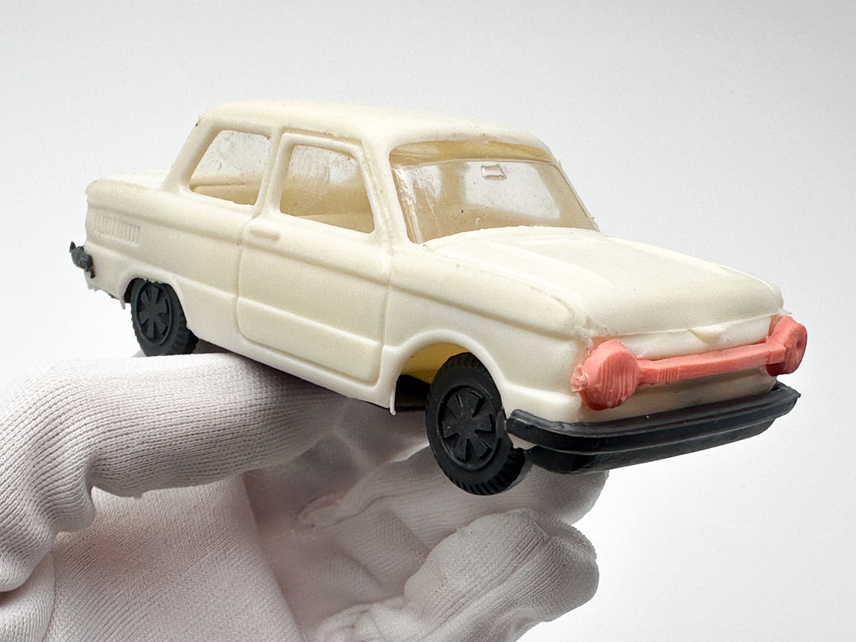 Vintage ZAZ-968 Zaporozhets Toy Car with Box | USSR Plastic Collectible Miniature