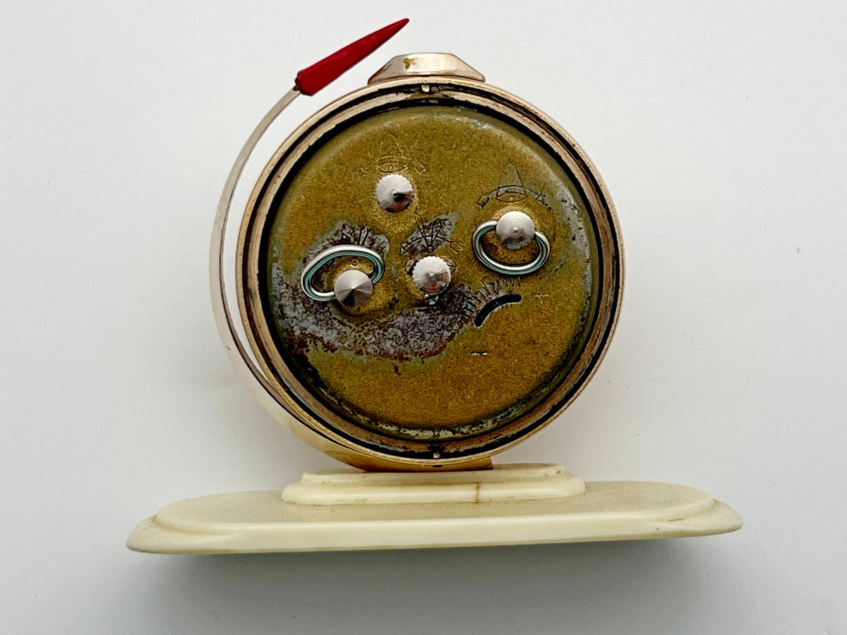 Vintage SLAVA Alarm Clock Space Soviet Mechanical Table Clock 5671 | USSR Watch