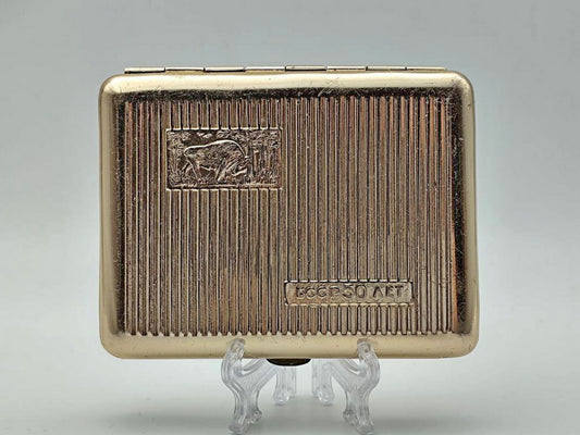 Cigarette Case Wisent Vintage Soviet | BSSR 50 Years Anniversary USSR Tobacciana