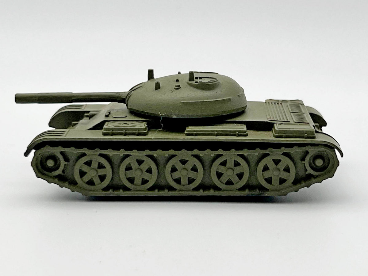 Vintage Soviet Diecast Metal T-54 / T-55 Medium Tank Toy Model USSR 1:72 | Tula Cartridge Works TPZ