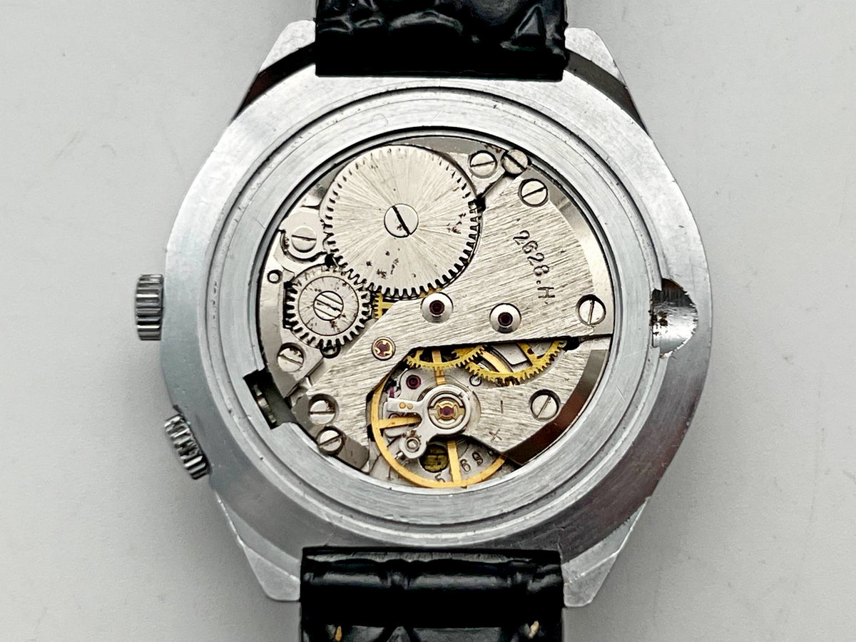 Vintage RAKETA Perpetual Calendar Soviet Mechanical Watch Orange Dial | USSR Multi-Year Calendar Men's Dress Watch