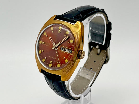 Vintage SLAVA 2427 AU 10 Self-Winding Soviet Mechanical Watch | Gilding  Wristwatch USSR Watch