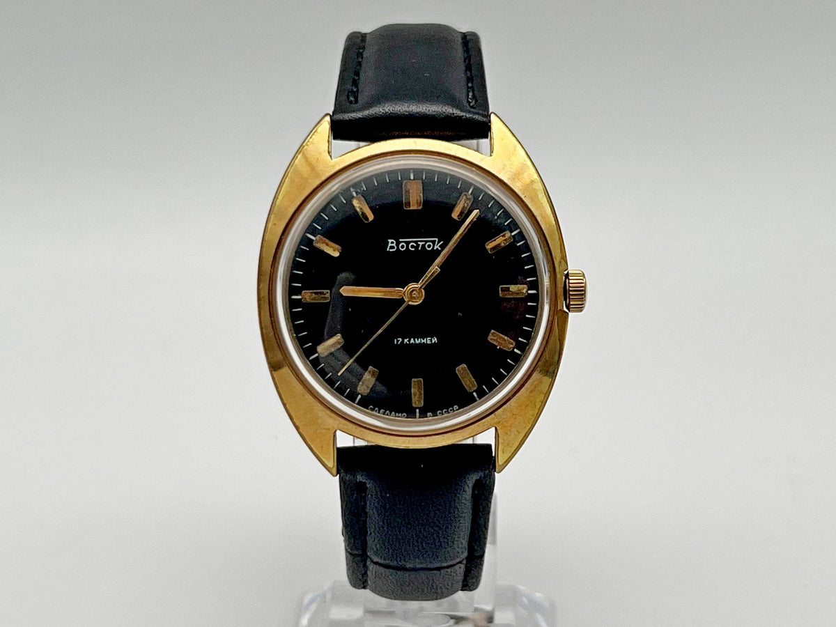 Vintage WOSTOK 2409 AU 10 Gilt Soviet Mechanical Wristwatch | Vostok USSR Watch