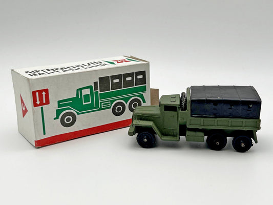 Vintage Soviet Military Truck with Box | USSR Diecast Kharkiv Factory Collectible