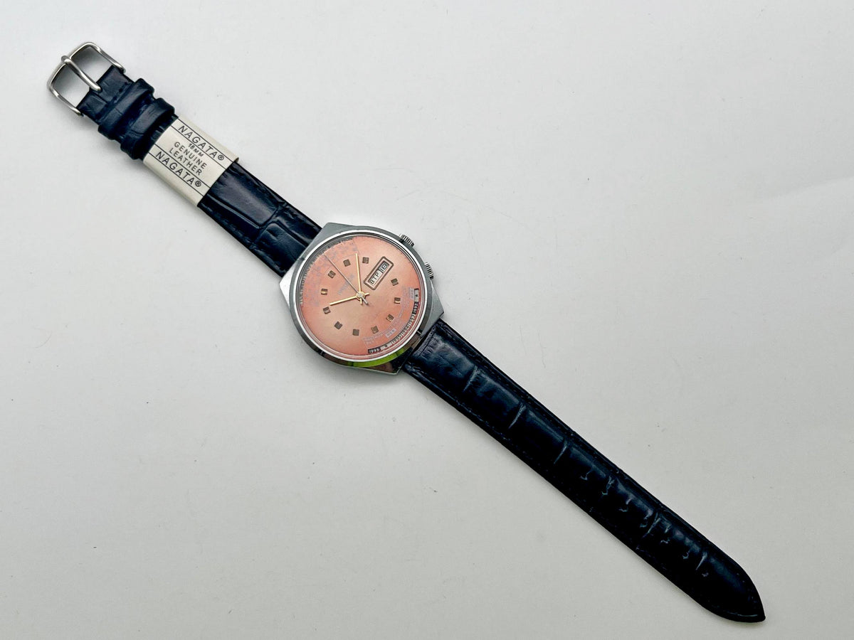 Vintage RAKETA Perpetual Calendar Soviet Mechanical Watch Pink Dial | USSR Multi-Year Calendar Men's Dress Watch
