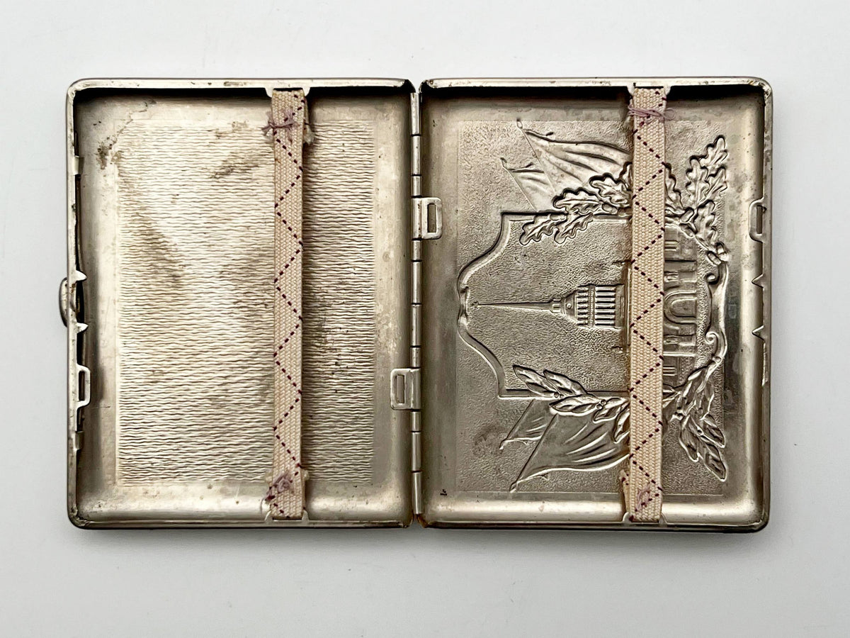 Vintage Leningrad Admiralty Cigarette Case | Saint Petersburg Pocket Box Soviet Tobacciana USSR